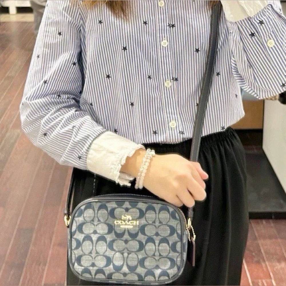Coach Mini Jamie Camera Bag In Signature Chambray - Picture 4 of 7
